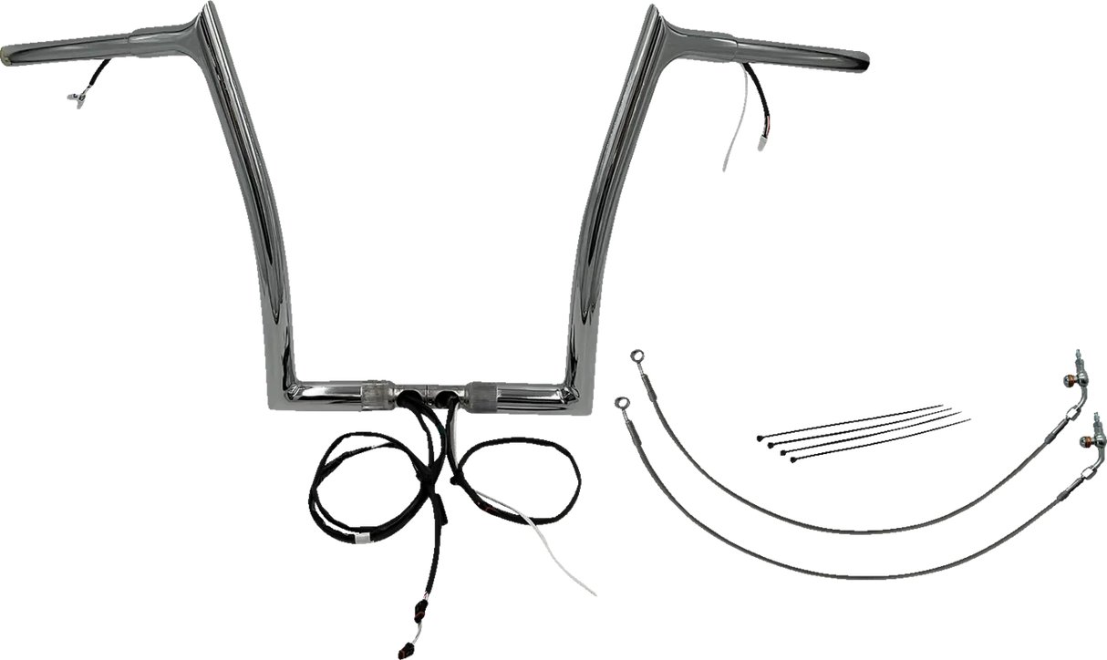 EZ Install Wired 1-1/4" Pointed Top Handlebar Kit - Road Glide & CVO 2015