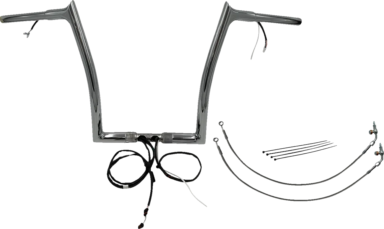 EZ Install Wired 1-1/4" Pointed Top Handlebar Kit - Road Glide & CVO 2015