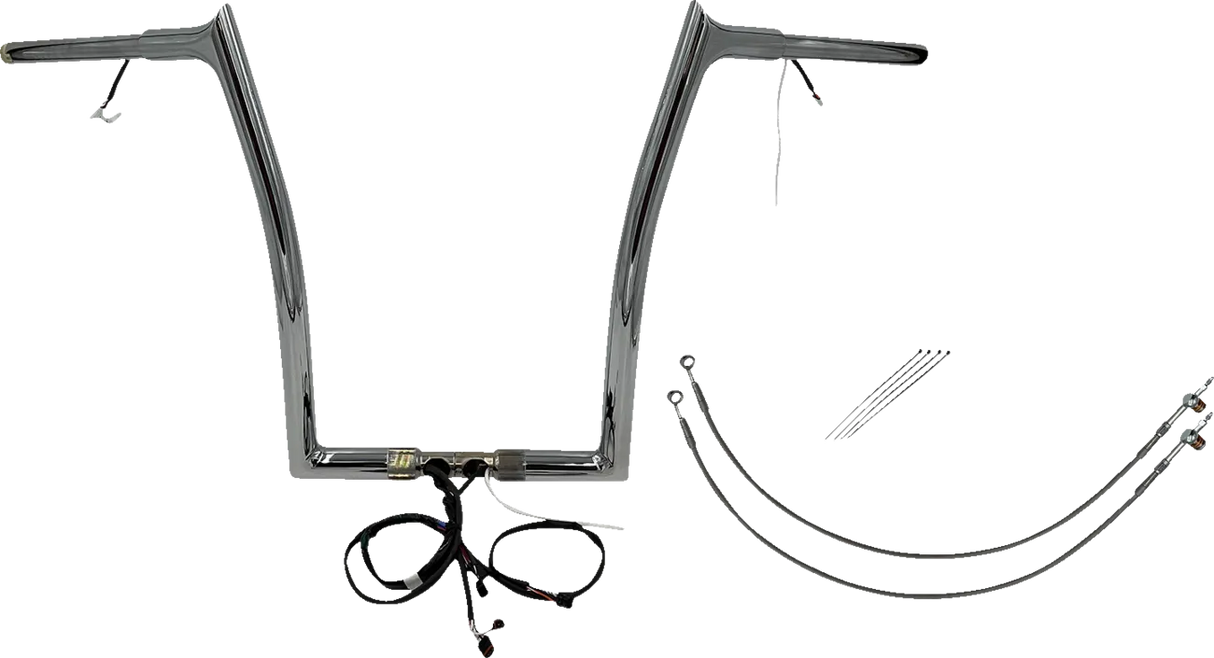 EZ Install Wired 1-1/4" Pointed Top Handlebar Kit - Road Glide & CVO 2015