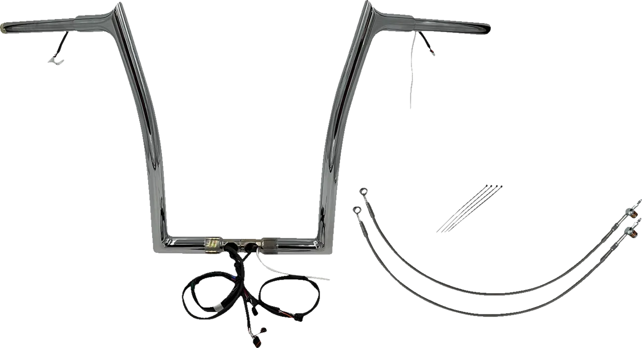EZ Install Wired 1-1/4" Pointed Top Handlebar Kit - Road Glide & CVO 2015