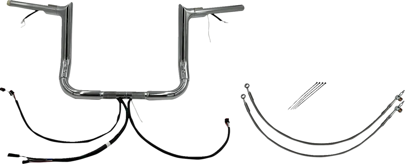 EZ Install Wired 1-1/4" Pointed Top Handlebar Kit - Electra, Street & Tri Glide 2014-2015 (Incl. Police/Low)