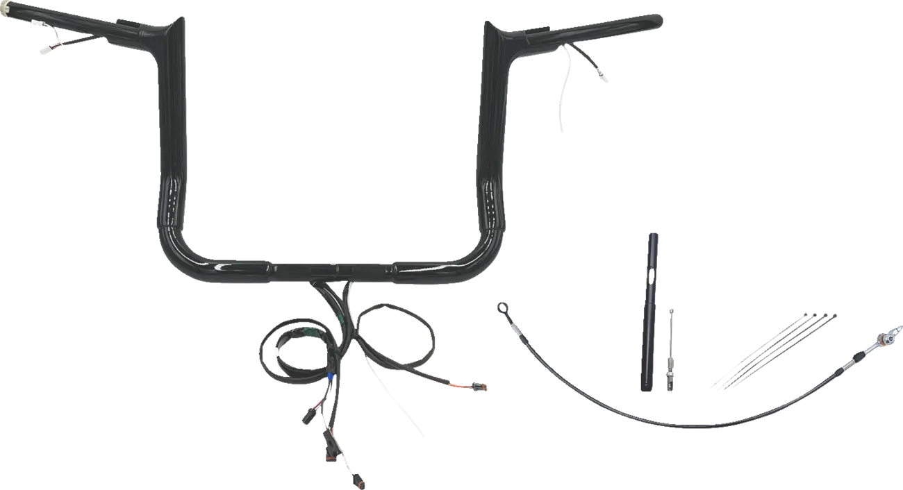 EZ Install Wired 1-1/2" Pointed Top Handlebar Kit - Electra, Street & Tri Glide 2021-2022