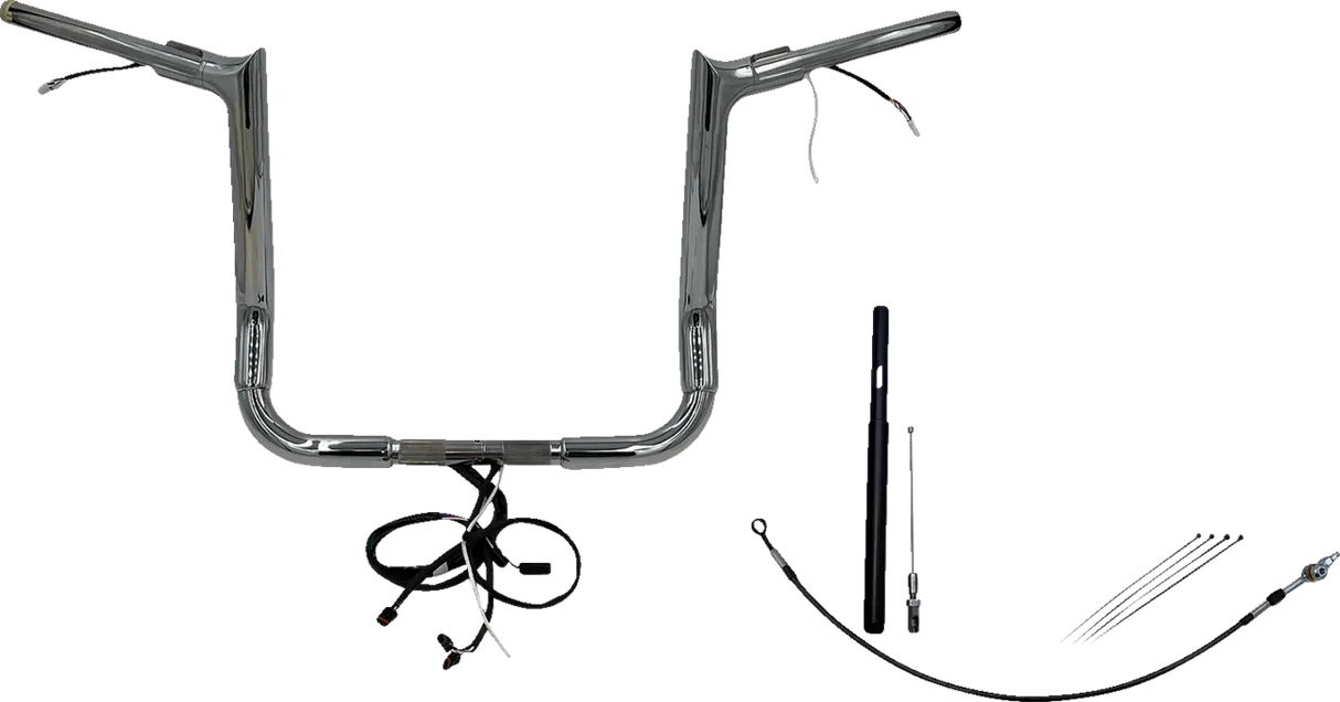 EZ Install Wired 1-1/2" Pointed Top Handlebar Kit - Electra, Street & Tri Glide 2021-2022