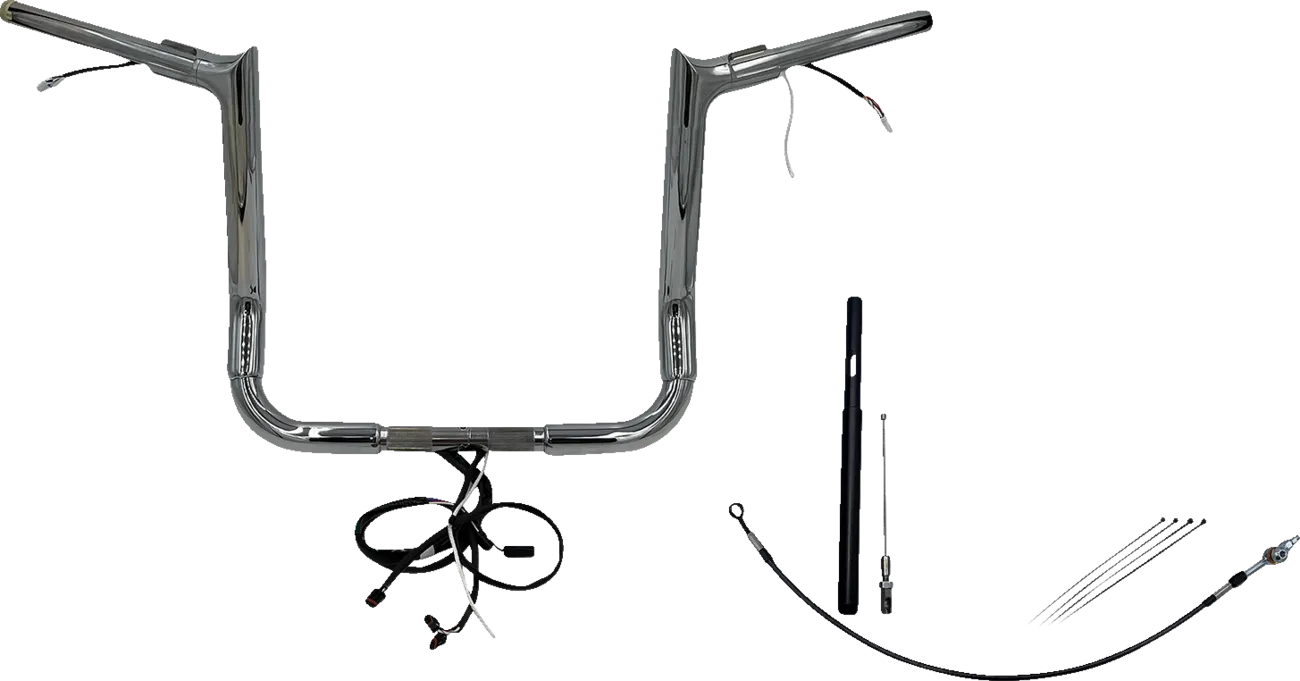 EZ Install Wired 1-1/2" Pointed Top Handlebar Kit - Electra, Street & Tri Glide 2021-2022