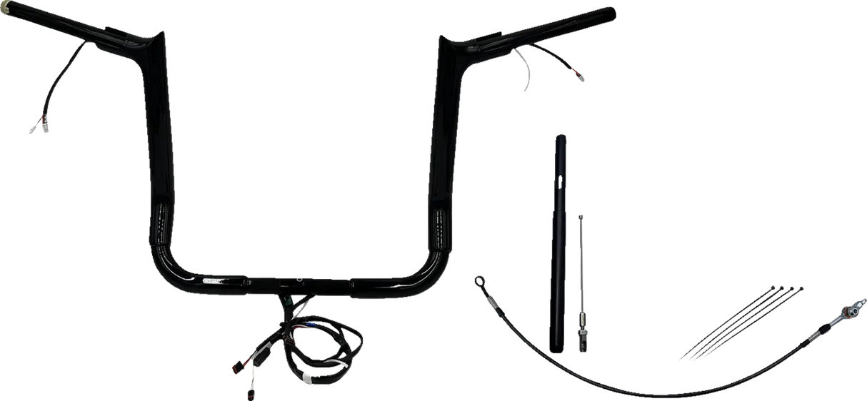 EZ Install Wired 1-1/2" Pointed Top Handlebar Kit - Electra, Street & Tri Glide 2021-2022
