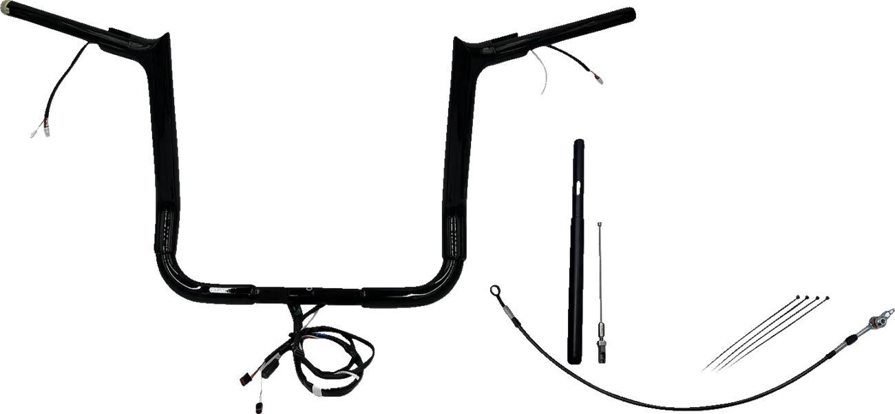EZ Install Wired 1-1/2" Pointed Top Handlebar Kit - Electra, Street & Tri Glide 2021-2022