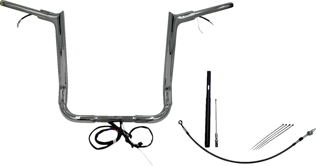 EZ Install Wired 1-1/2" Pointed Top Handlebar Kit - Electra, Street & Tri Glide 2021-2022