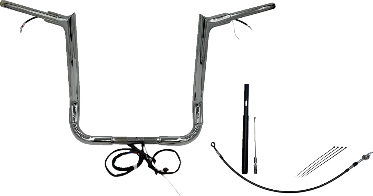 EZ Install Wired 1-1/2" Pointed Top Handlebar Kit - Electra, Street & Tri Glide 2021-2022