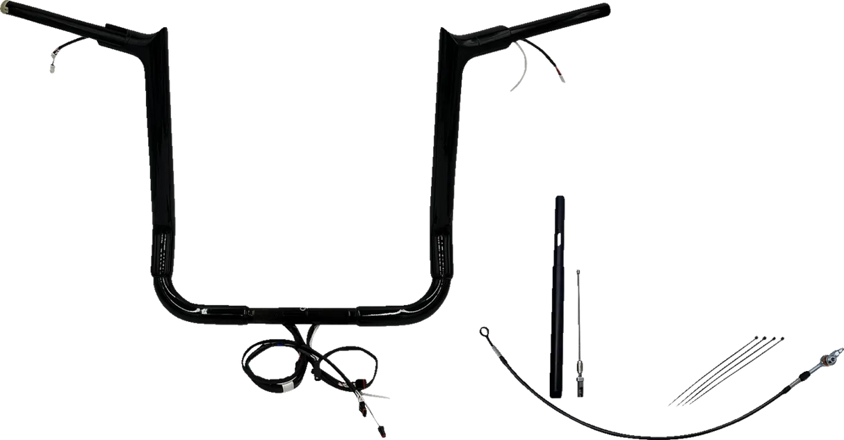 EZ Install Wired 1-1/2" Pointed Top Handlebar Kit - Electra, Street & Tri Glide 2021-2022