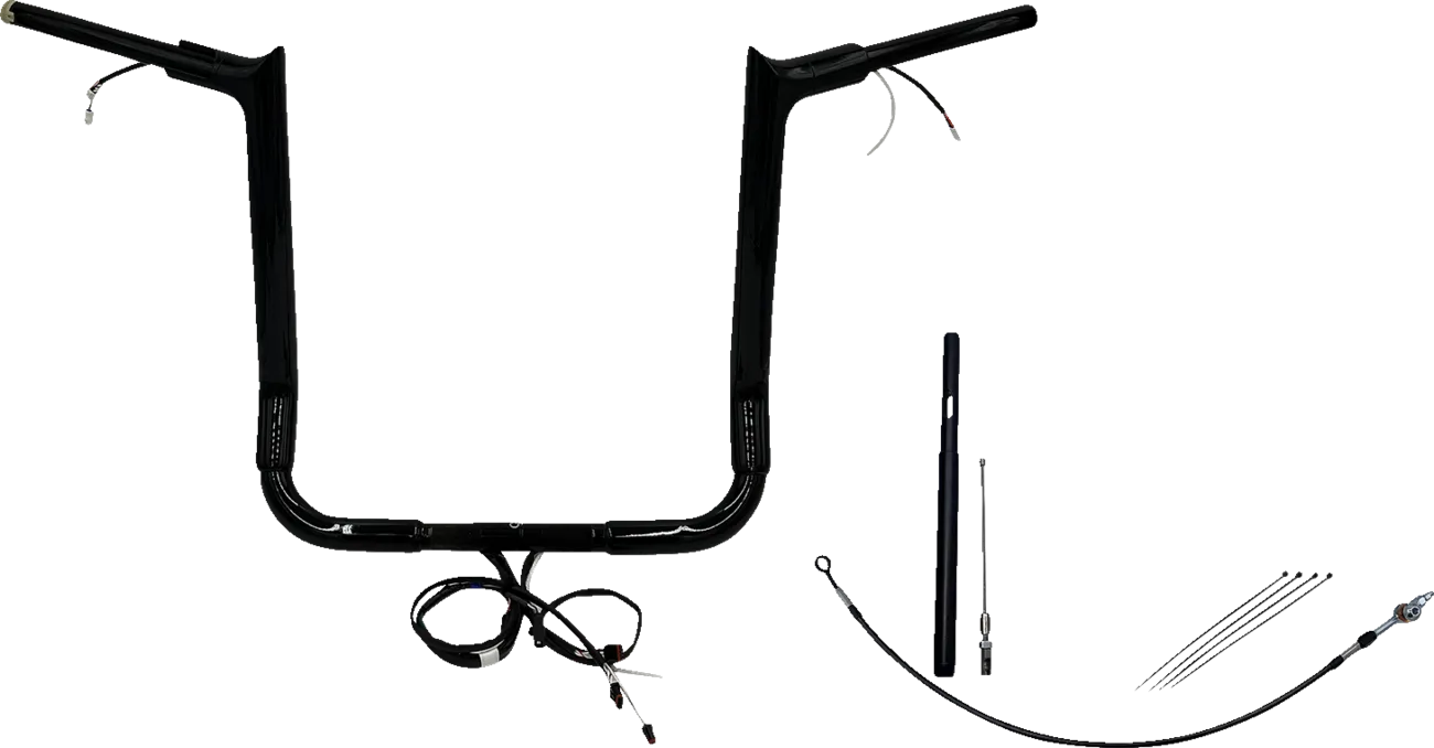 EZ Install Wired 1-1/2" Pointed Top Handlebar Kit - Electra, Street & Tri Glide 2021-2022