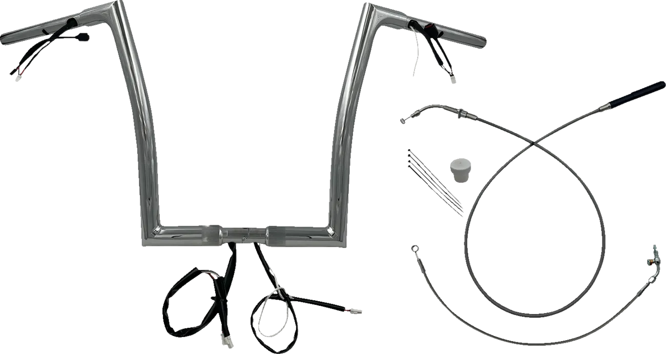 EZ Install Wired Handlebar Kit 1-1/4" Flat Top - Road Glide & CVO 2023-2025