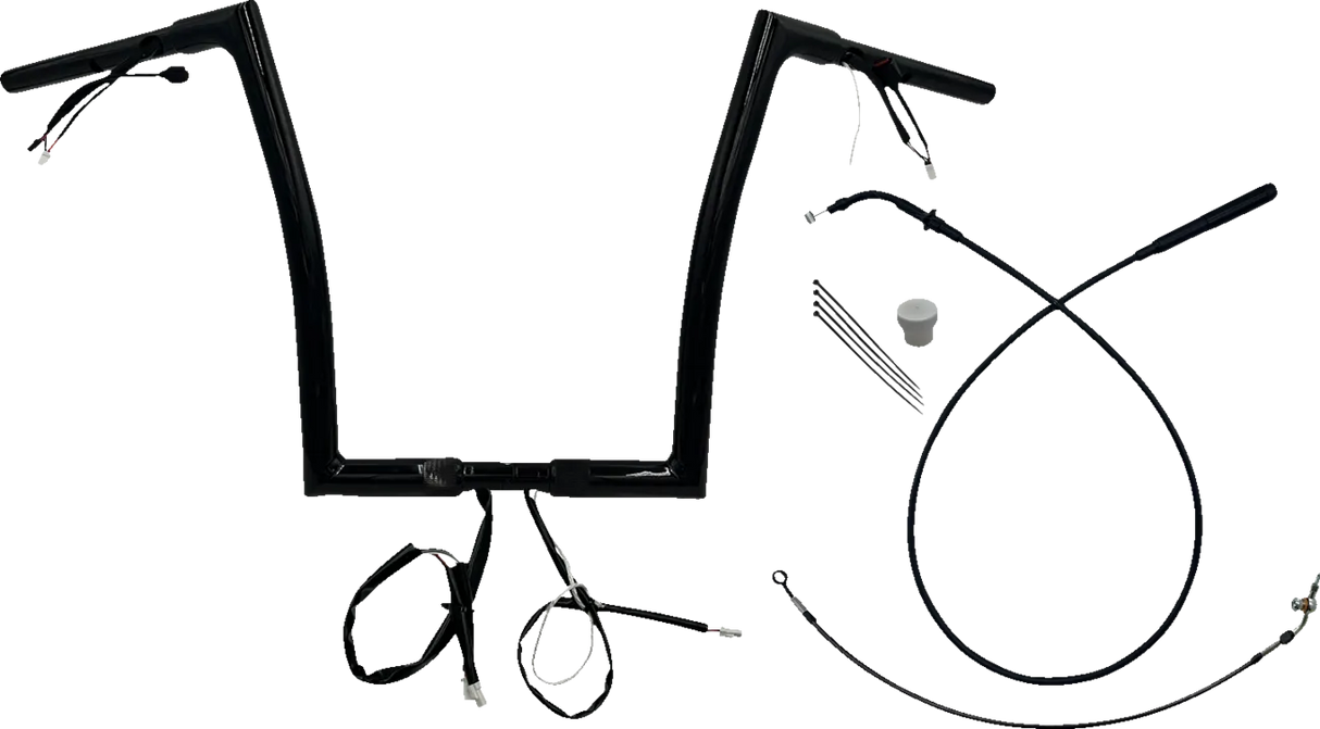 EZ Install Wired Handlebar Kit 1-1/4" Flat Top - Road Glide & CVO 2023-2025