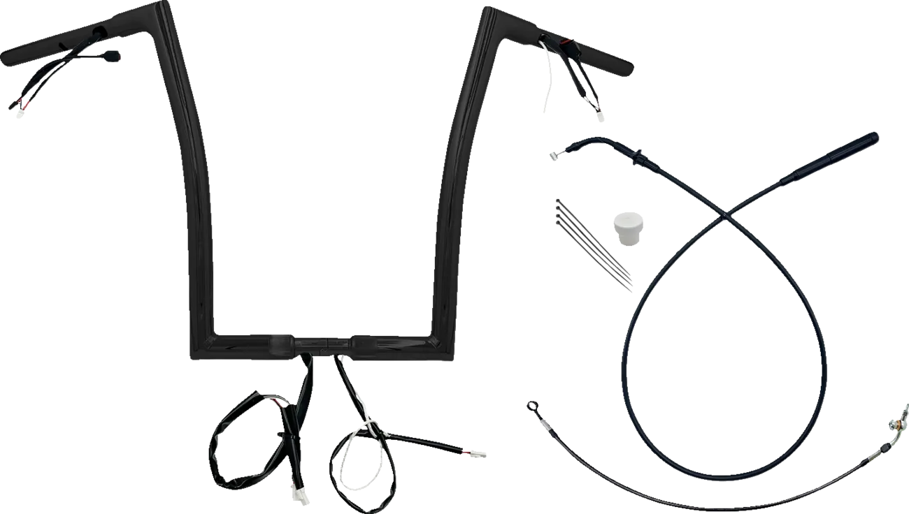 EZ Install Wired Handlebar Kit 1-1/4" Flat Top - Road Glide & CVO 2023-2025