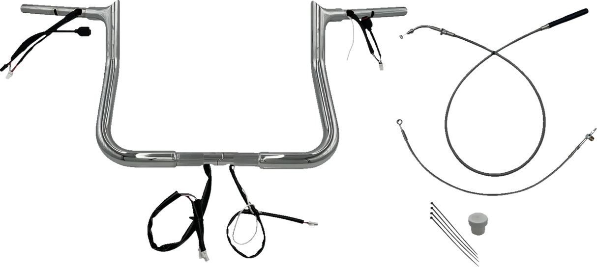 EZ Install Wired 1-1/4" Pointed Top Handlebar - Street Glide & CVO 2023-2025