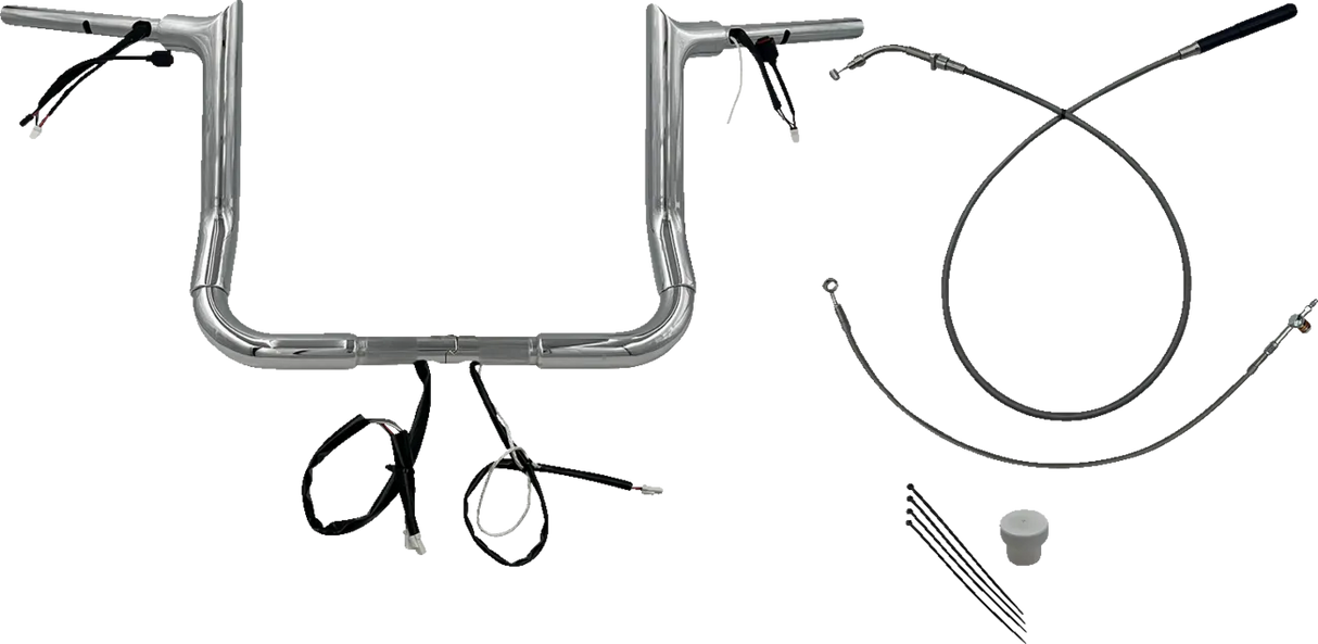 EZ Install Wired 1-1/2" Pointed Top Handlebar Kit - Street Glide & CVO 2023-2025