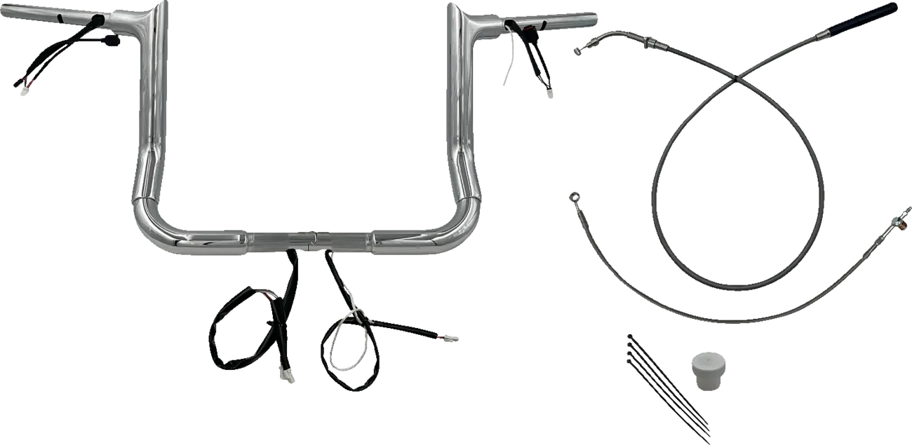 EZ Install Wired 1-1/2" Pointed Top Handlebar Kit - Street Glide & CVO 2023-2025