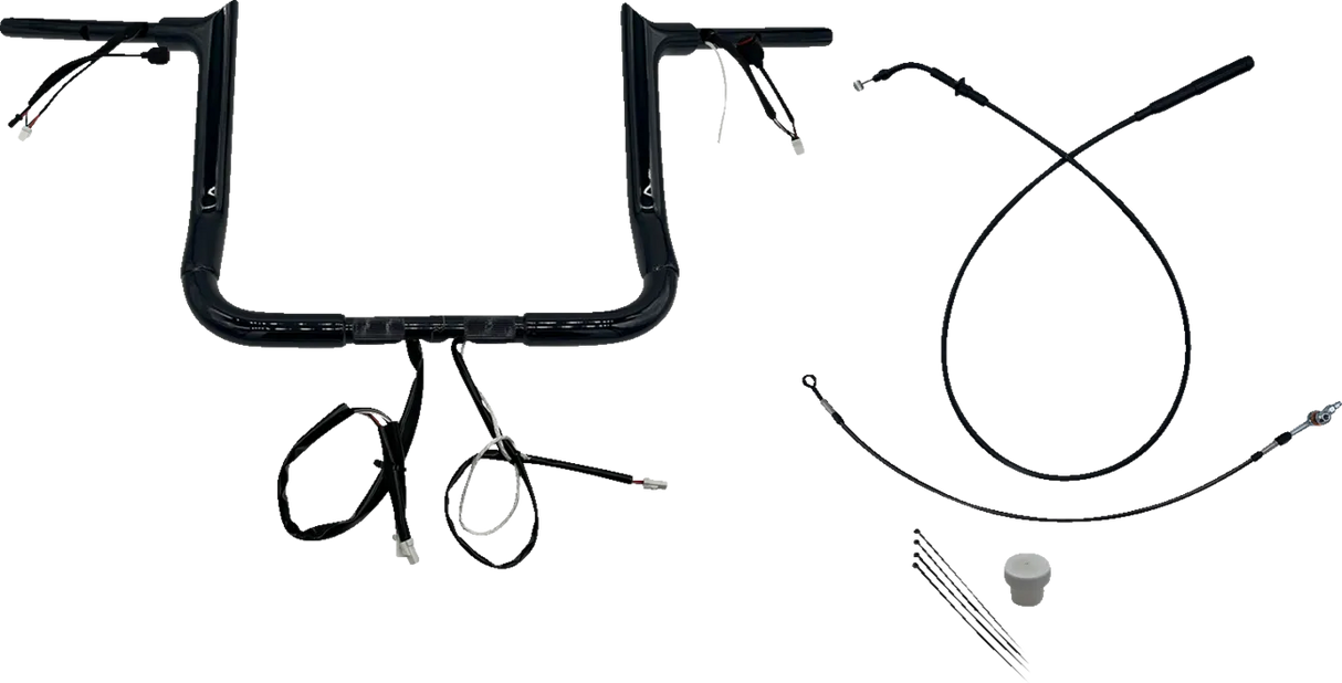 EZ Install Wired 1-1/2" Pointed Top Handlebar Kit - Street Glide & CVO 2023-2025