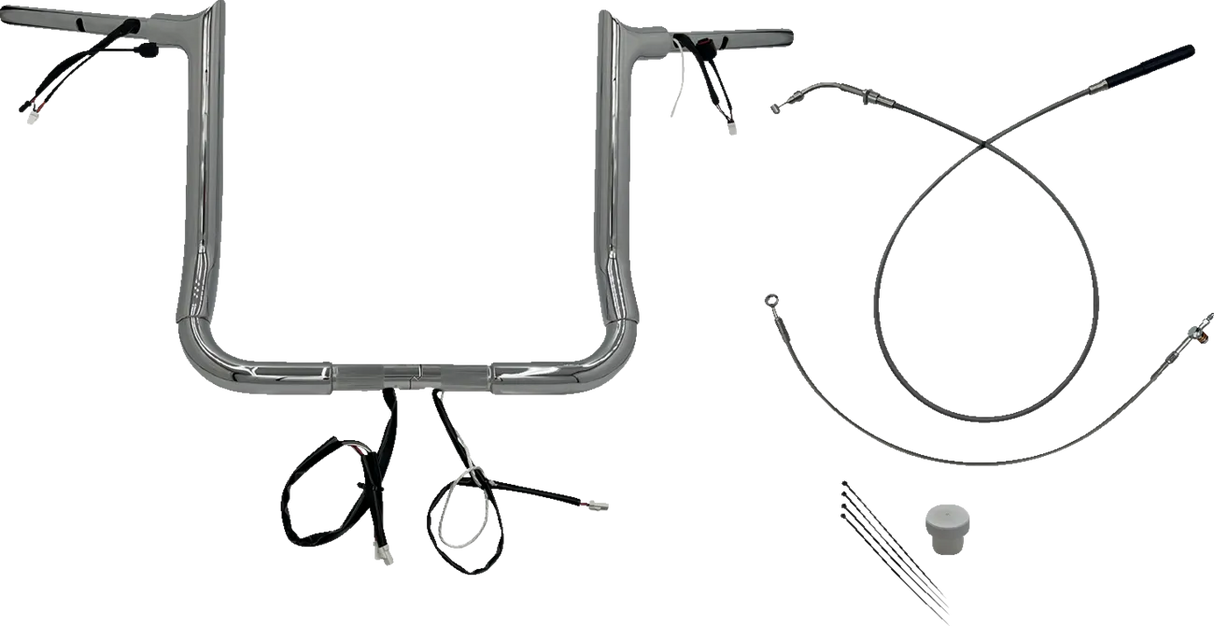 EZ Install Wired 1-1/2" Pointed Top Handlebar Kit - Street Glide & CVO 2023-2025