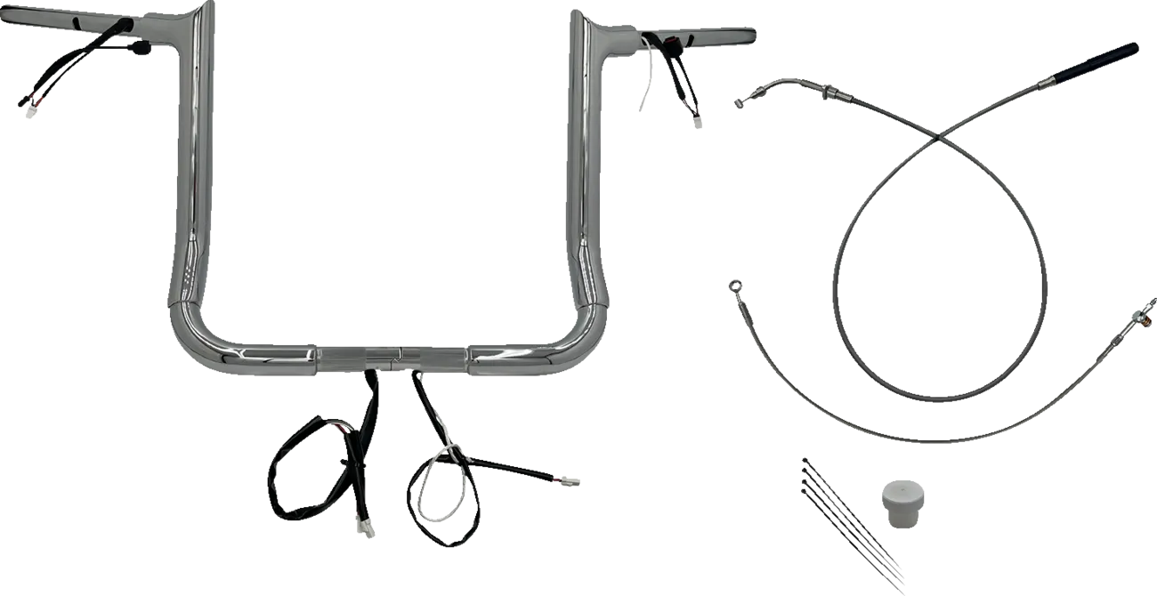 EZ Install Wired 1-1/2" Pointed Top Handlebar Kit - Street Glide & CVO 2023-2025