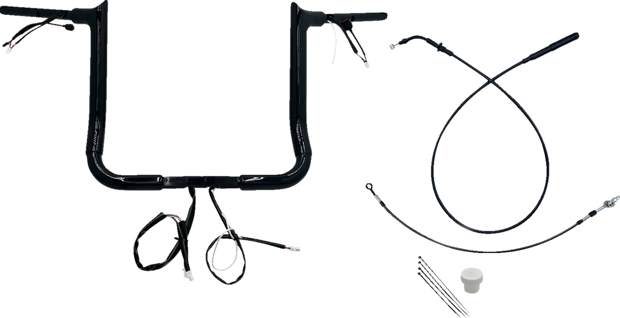 EZ Install Wired 1-1/2" Pointed Top Handlebar Kit - Street Glide & CVO 2023-2025