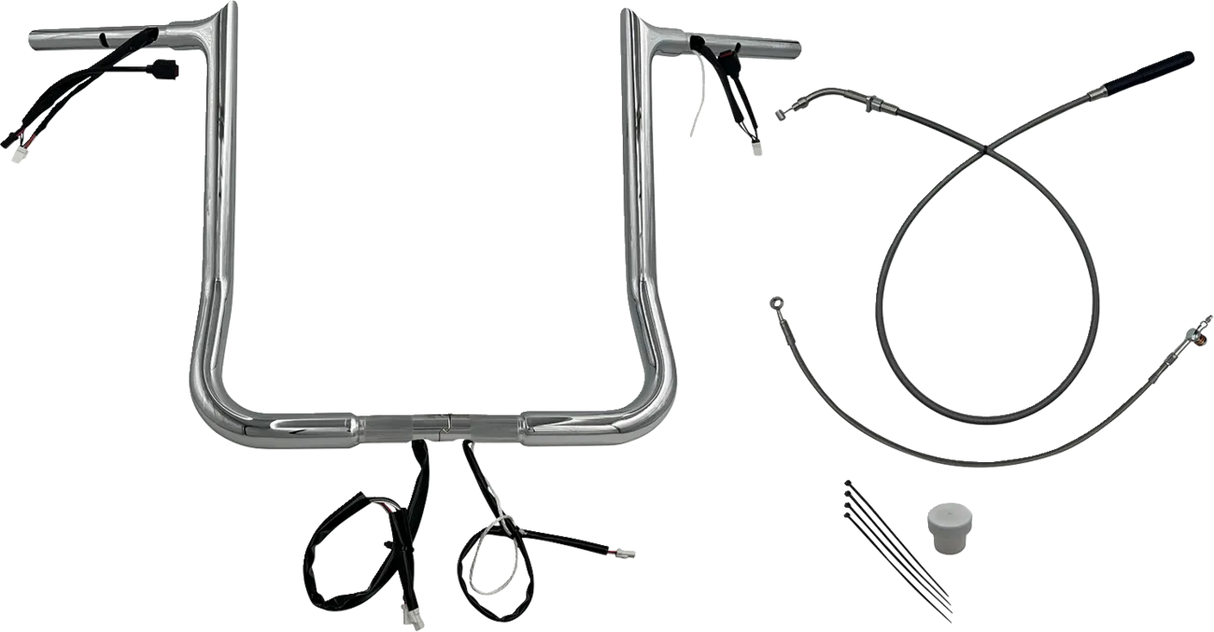 EZ Install Wired 1-1/4" Pointed Top Handlebar - Street Glide & CVO 2023-2025