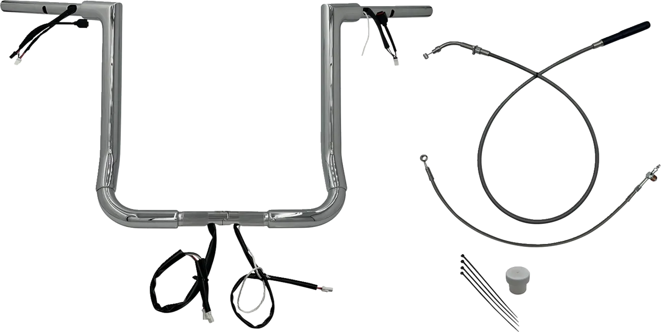 EZ Install Wired 1-1/2" Flat Top Handlebar Kit - Street Glide & CVO 2023-2024