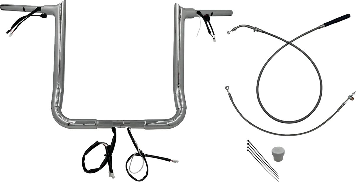 EZ Install Wired 1-1/2" Pointed Top Handlebar Kit - Street Glide & CVO 2023-2025