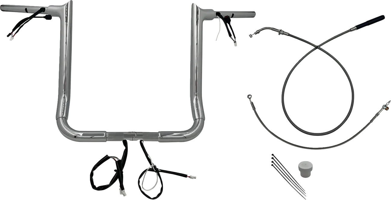EZ Install Wired 1-1/2" Pointed Top Handlebar Kit - Street Glide & CVO 2023-2025