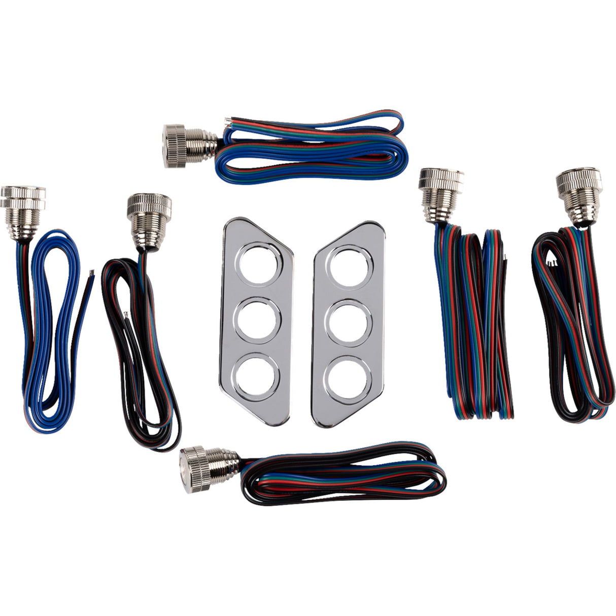 PAUL YAFFE BAGGER NATION 2010-1519 PYO:TSLP-C Thunder-Pod Taillight Kit - Chrome