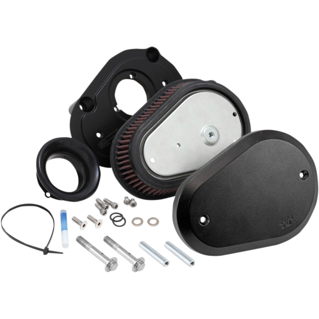 K & N Street Metal Flare Intake System - RK-3932B For Harley Motorcycles 1999-2017