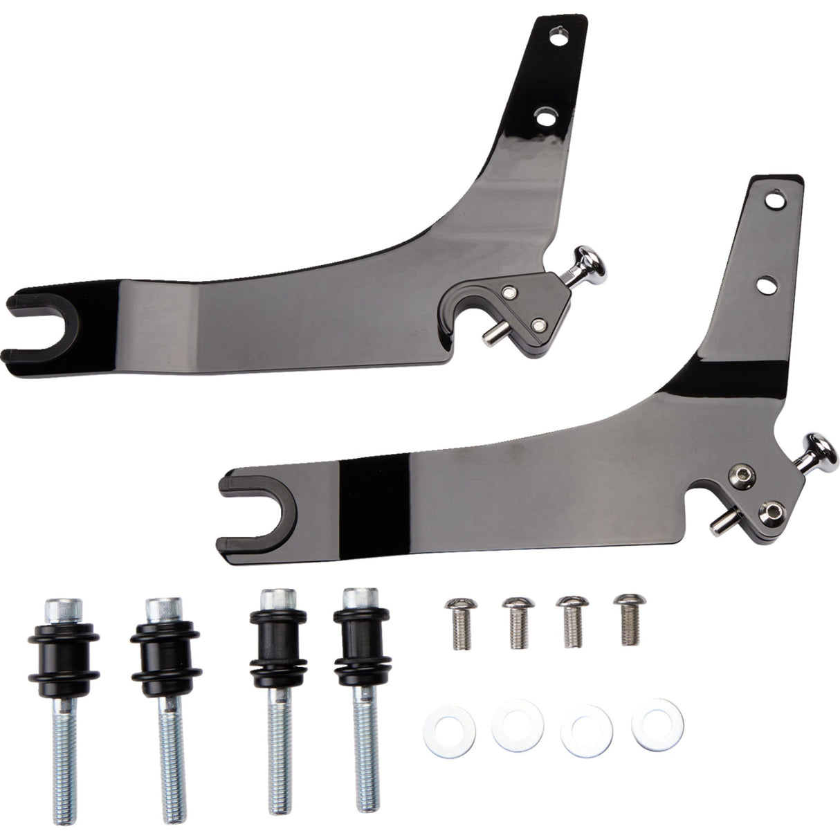 COBRA 1501-0604 602-2030B Detachable Backrest Kit - 11" - Black - FLHC/S