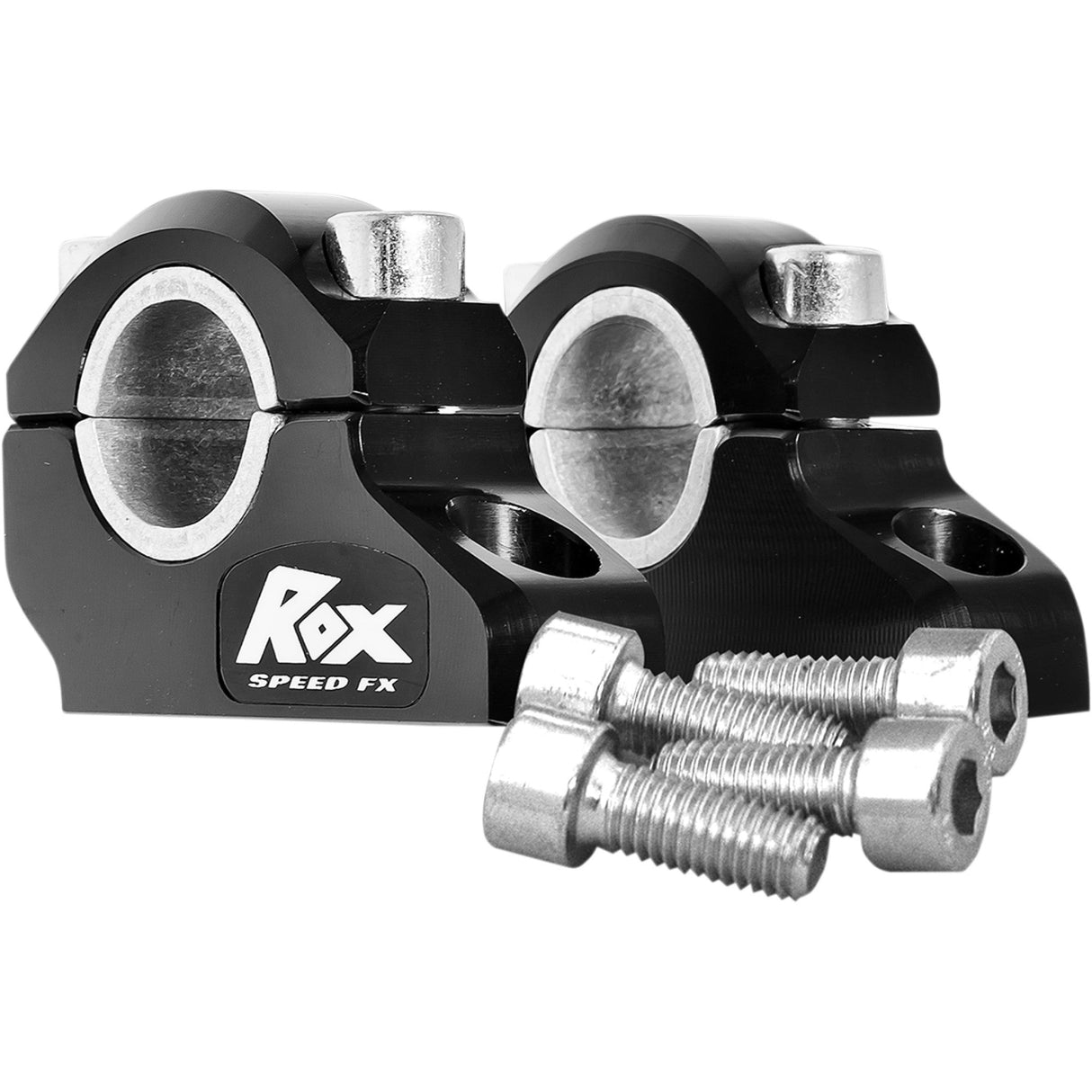ROX Speed FX Pro-Offset Elite Block Handlebar Risers 1-1/4" Black - 3R-B12POEK Suzuki 650A / 1000A / 1000 2002-2025