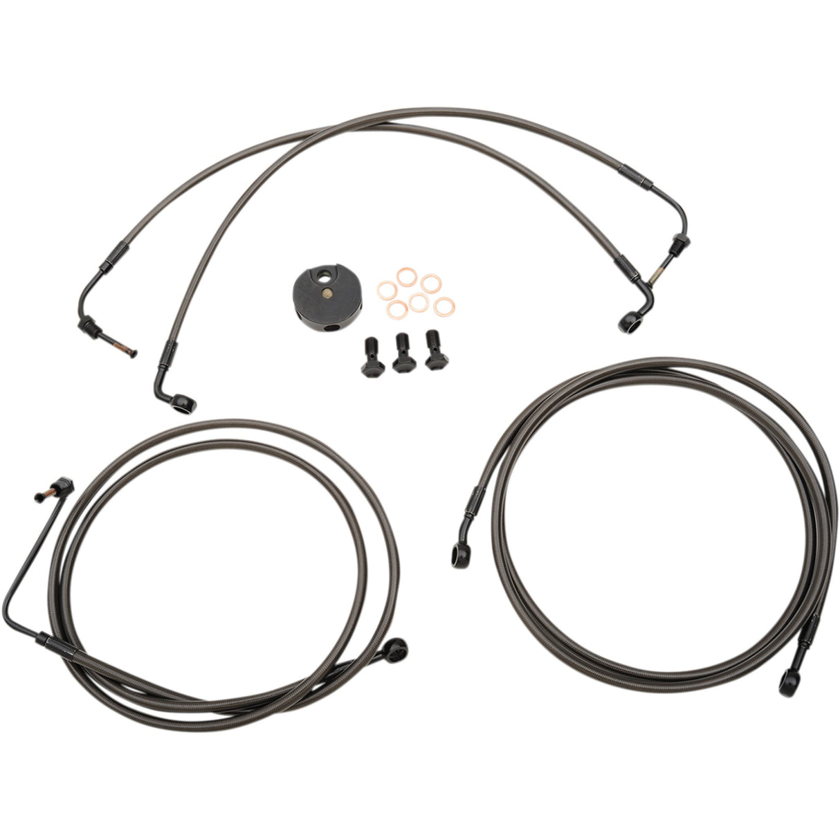 La Choppers Midnight Series Brake Line - LA-8051B13M For Harley Touring 2008-2013