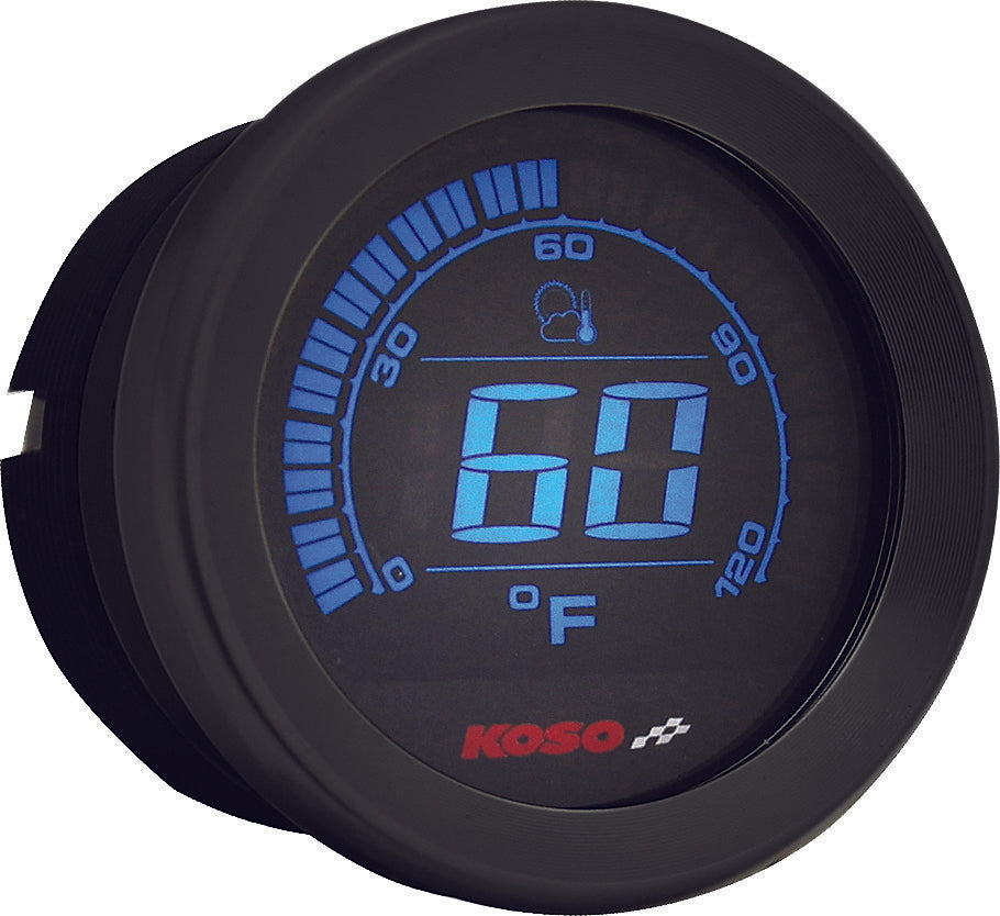 Koso North America 27-5795 BA050903 DIGITAL GAUGE CLUSTER BLACK BEZEL 04-13 FLHT AND FLTR