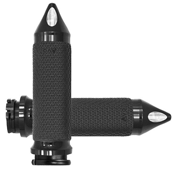 Avon 40-4738BK MF-63A-ANO-SPK CABLE THROTTLE MEMORY FOAM GRIP BLACK