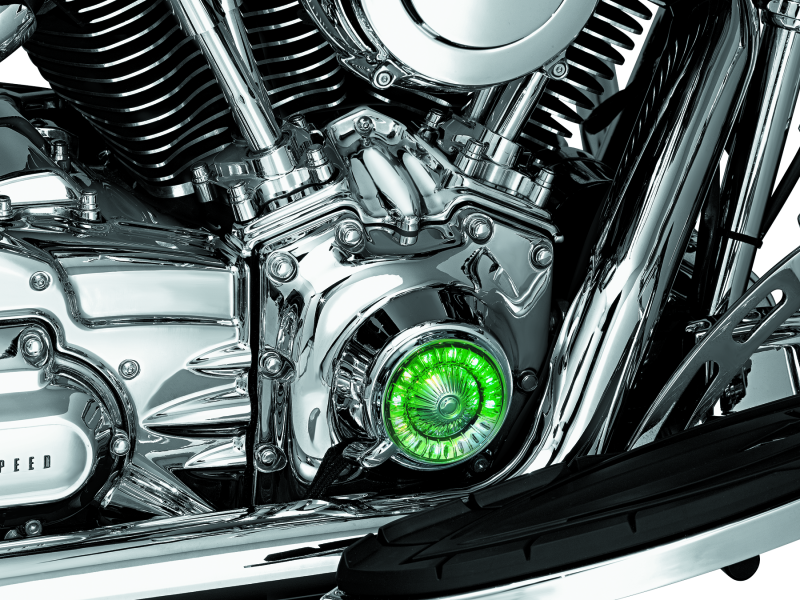 Kuryakyn 8389 Tappet Block Accents For Twin Cam Chrome