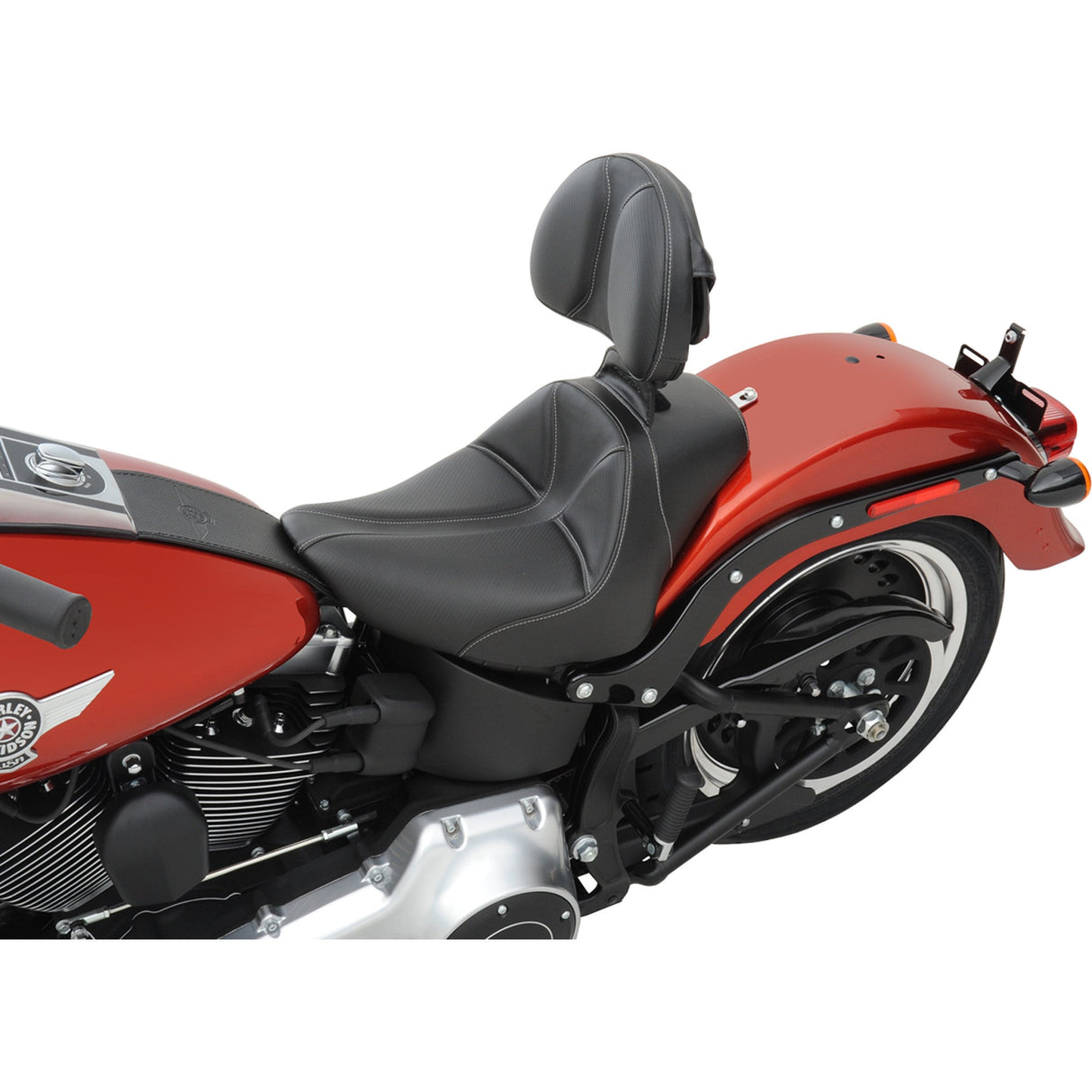 Saddlemen Dominator Drivers Backrest Black FL FX - 11567D For Harley Motorcycles 2004-2020