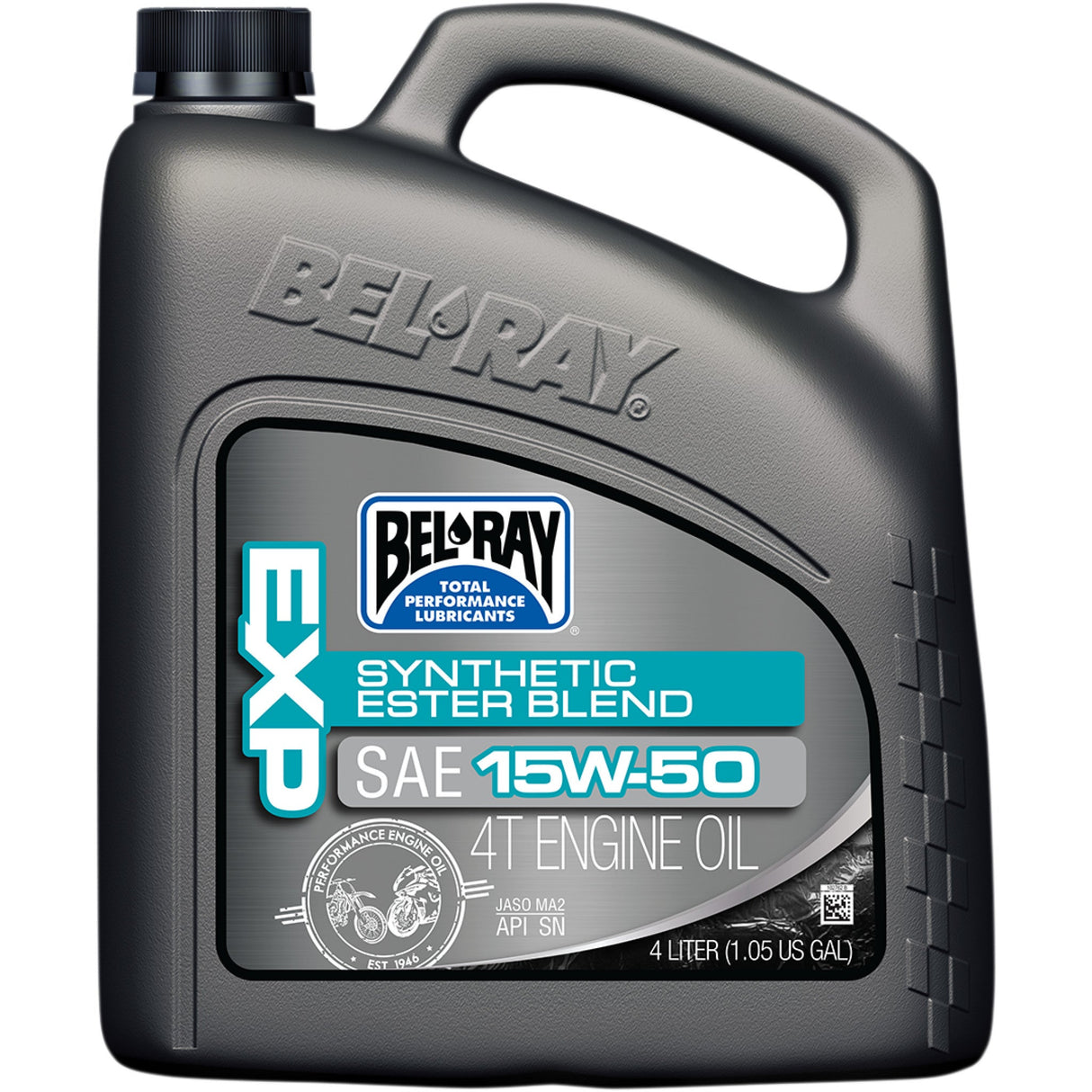 BEL-RAY 3601-0158 99130-B4LW EXP Synthetic Ester Blend 4T Engine Oil EXP Synthetic Blend 4T Oil - 15W-50 - 4L