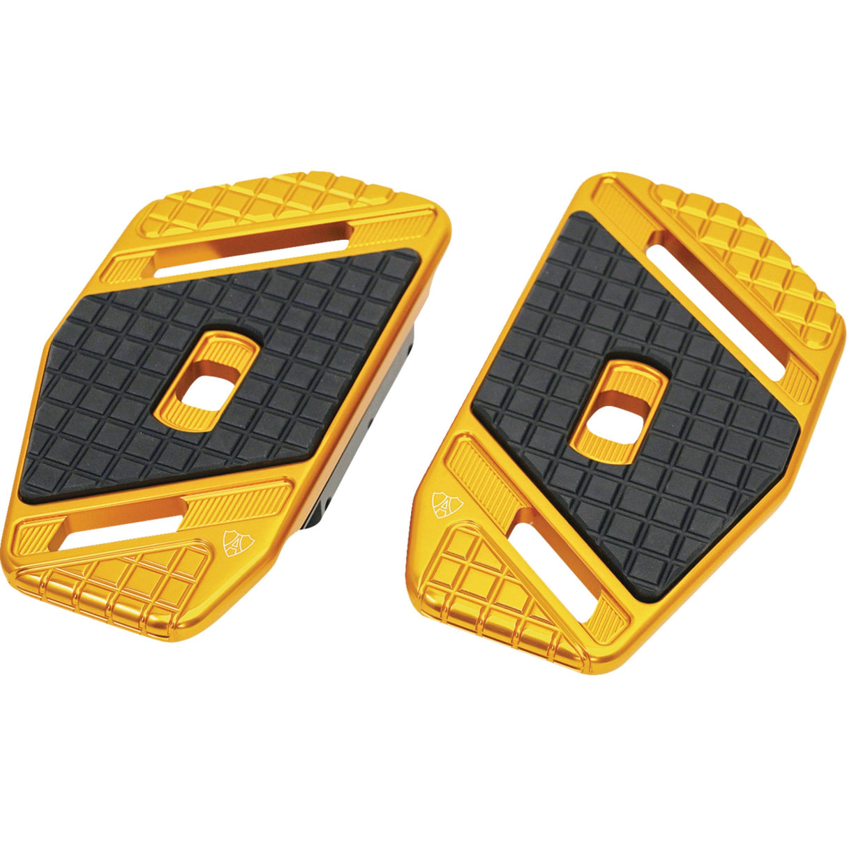 Arlen Ness SpeedLiner Passenger Floorboards Gold - 410-042 For Harley Touring 1999-2026