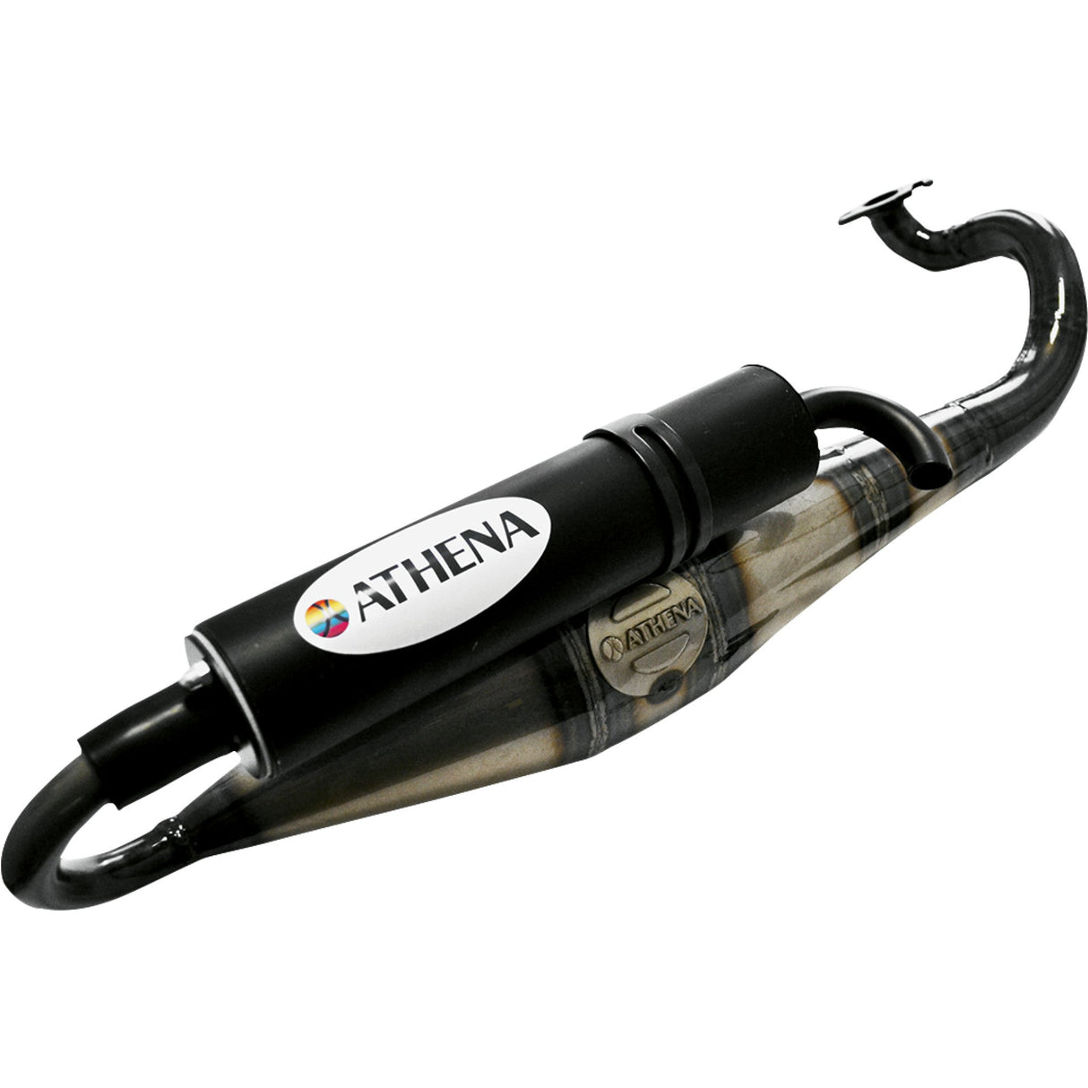 Athena 1-Into-1 Exhaust System - P400485120012 For Yamaha 50 / Zuma 2002-2005 | Aprilia Scarabeo 50 2T / Rally 50 Air Cooled) / 50 1993-2002