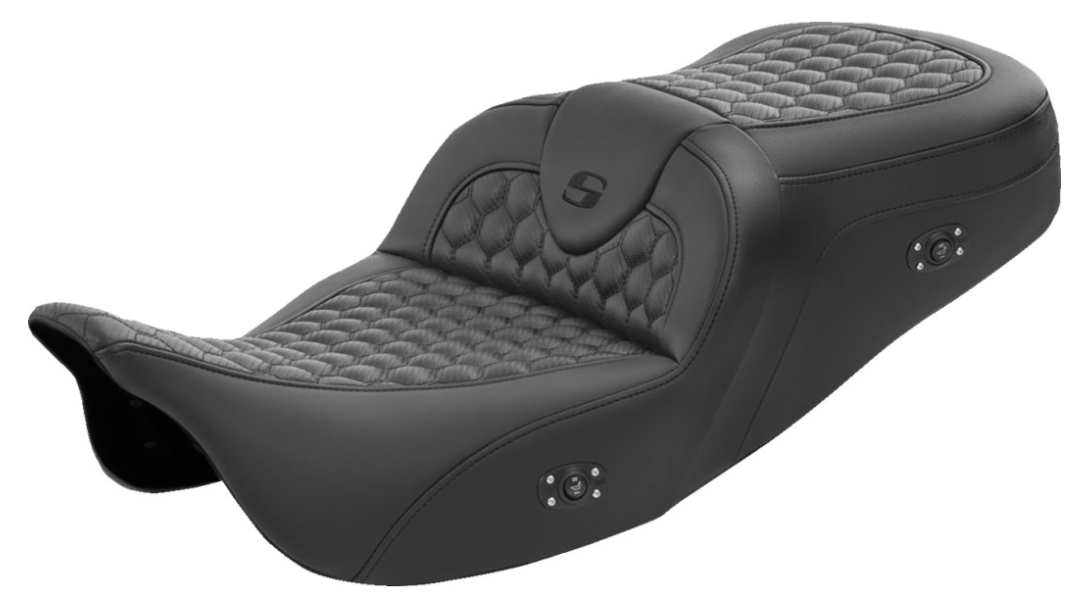 Saddlemen Honeycomb Roadsofa™ Seat Honeycomb Without Backrest Heated - 808-07B-189HCT For Harley Touring 2008-2025