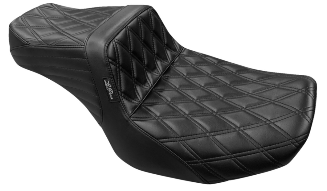 LePera Tailwhip Seat Double Diamond - LV-587DD For Harley Touring 2023-2026