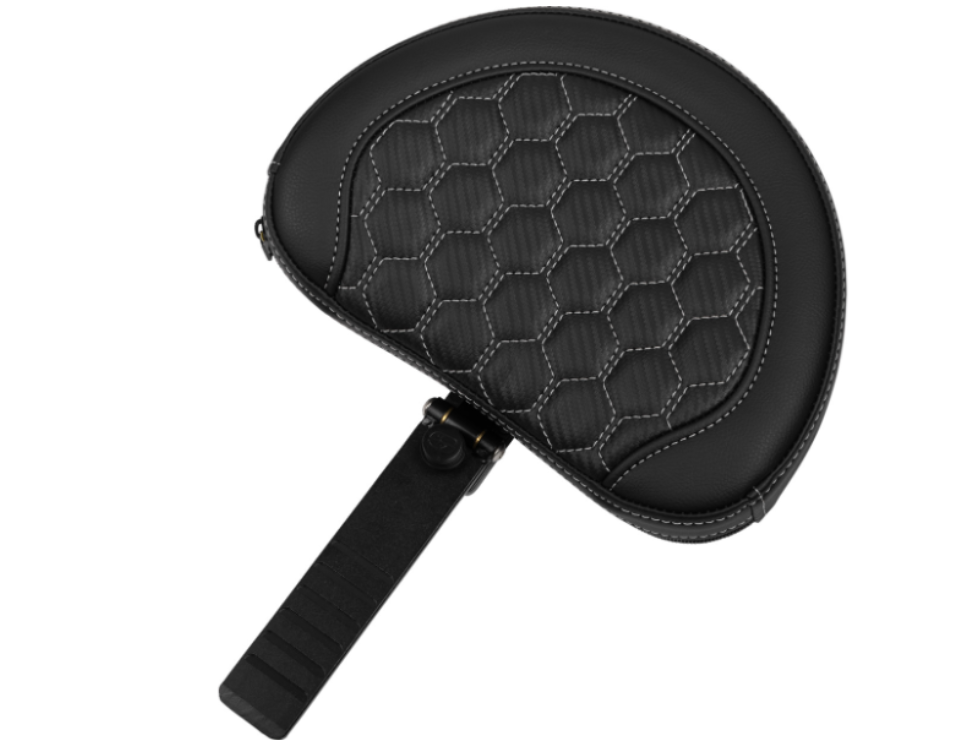 Saddlemen Roadsofa™ Extended Reach Seat With Backrest Honeycomb Silver Stitch - 823-07-190B5 For Harley Touring 2023-2026