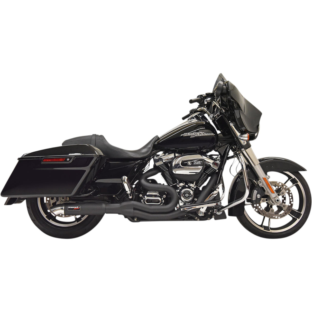 Bassani Xhaust 2-Into-1 Exhaust System - 1F88B For Harley Touring 2017-2026