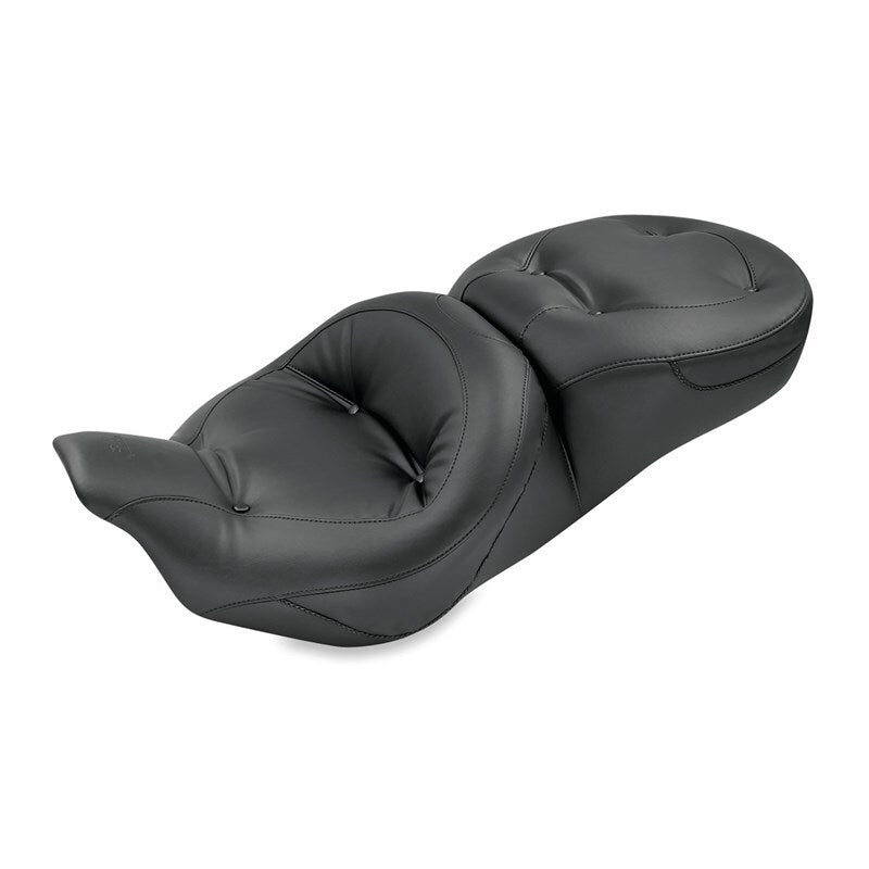 Mustang Motorcycle Electra Glide,rd Glide Rd King,street Glide Standard Touring 1PC Seat Regal Black - 76036 For Harley Touring 2008-2021