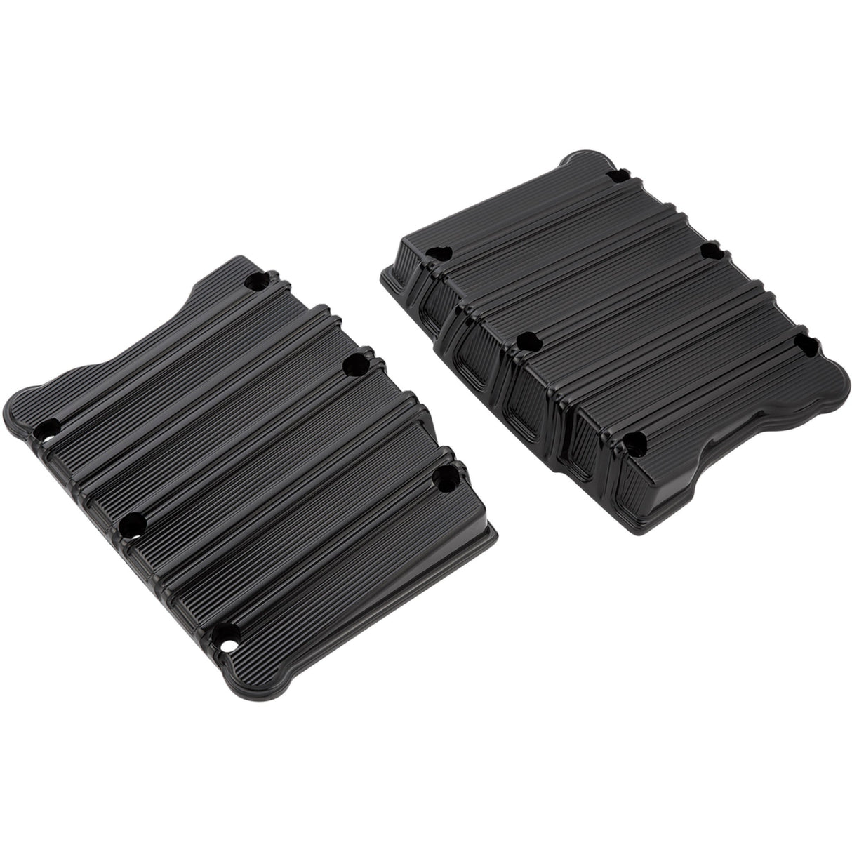 Arlen Ness 10 Gauge Rocker Box Top Covers Black - 18-256 For Harley Motorcycles 1999-2017