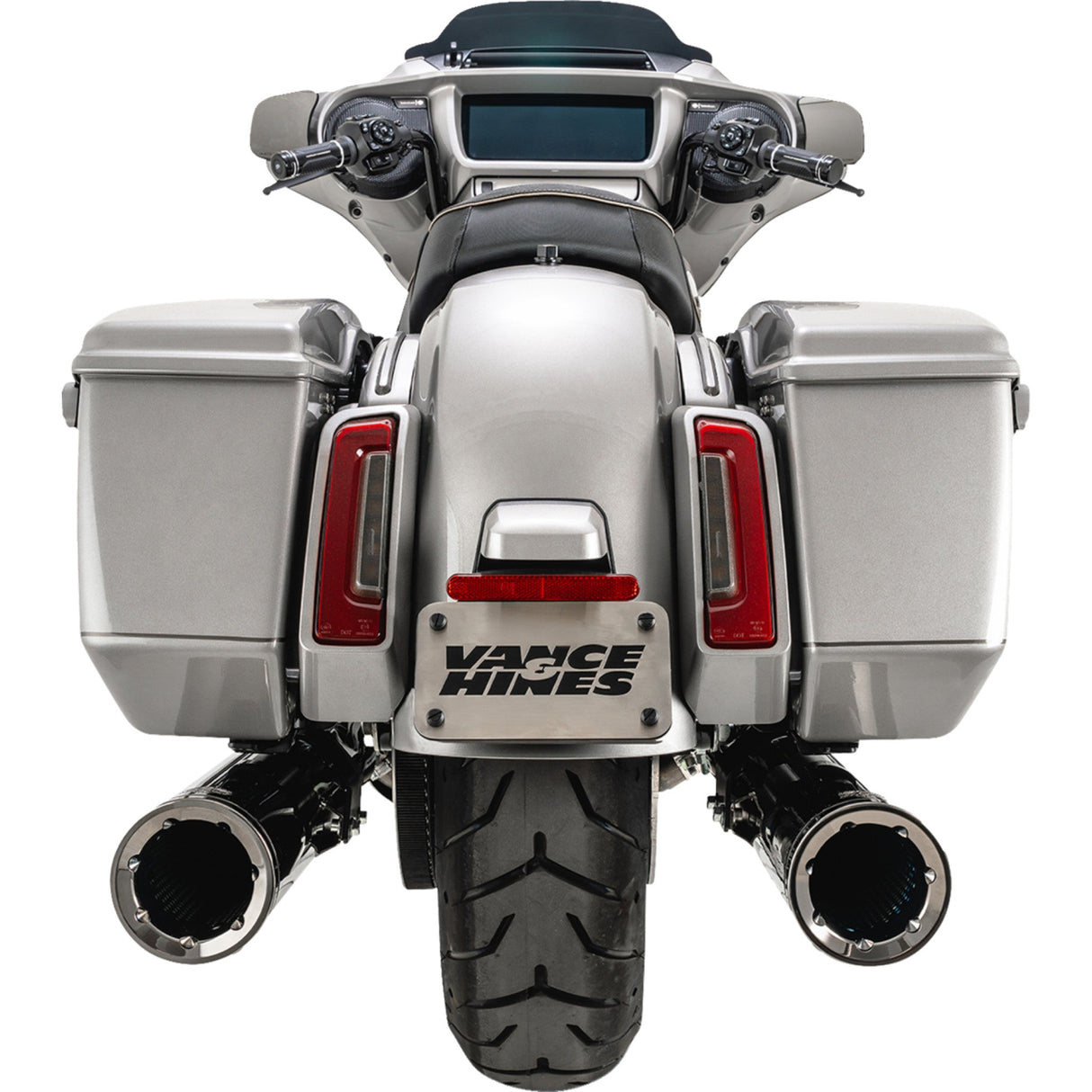VANCE & HINES 1801-1801 16468 Hi-Output Slip-On Mufflers - Dark Chrome - 4-1/2"