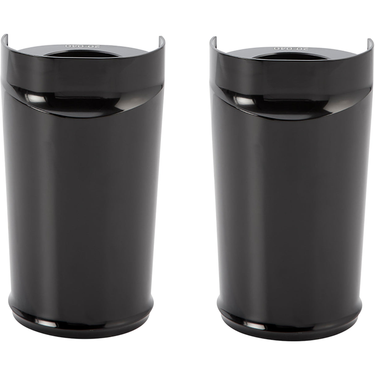 Arlen Ness Fork Boot Covers Black Anodized Smooth - 20-033 For Harley Touring 2014-2026