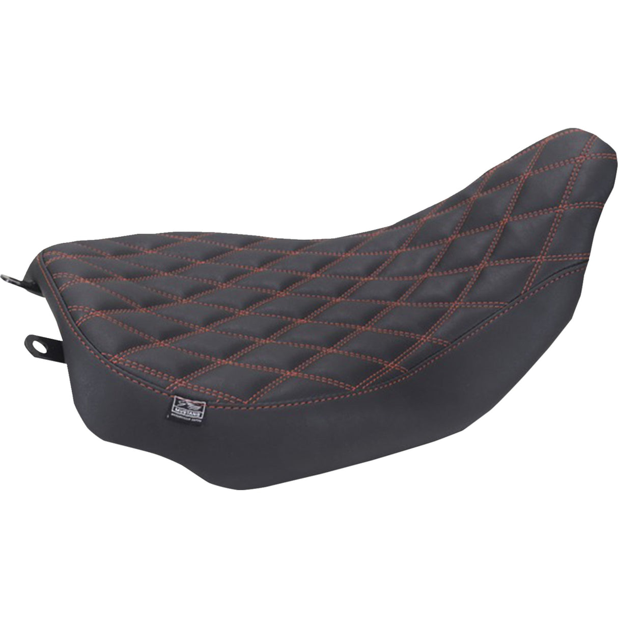 Mustang Runaround™ Solo Seat Double Diamond American Beauty Stitch - 88020AB For Harley Touring 2023-2026