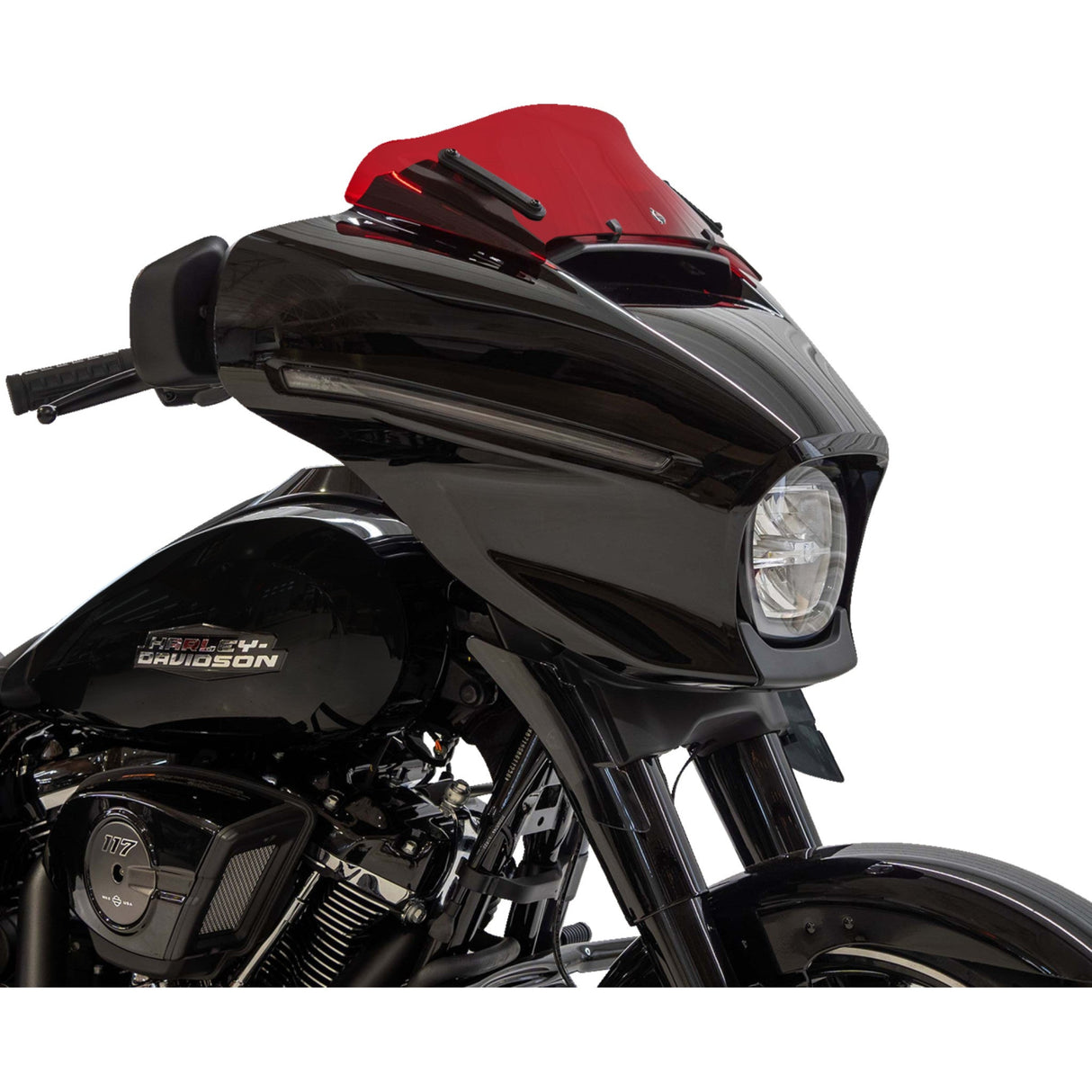 Klock Werks Kolor Flare® Windshield 6-1/2" Red - KWW-01-0741 For Harley Street Glide 2023-2026